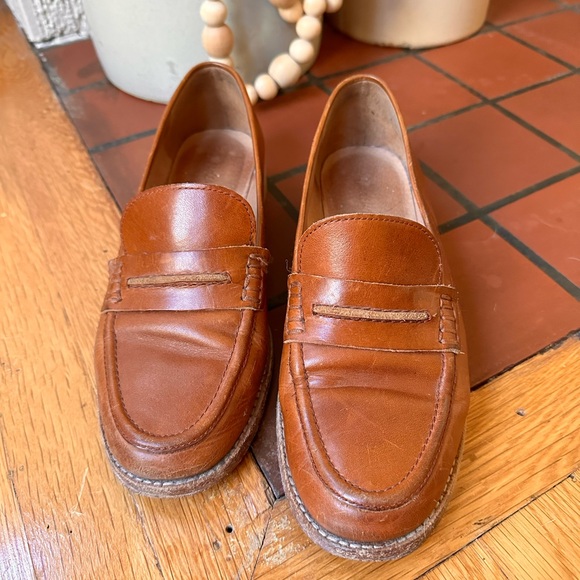 Madewell Brown Leather Loafers Sz 8.5 - Picture 7 of 7